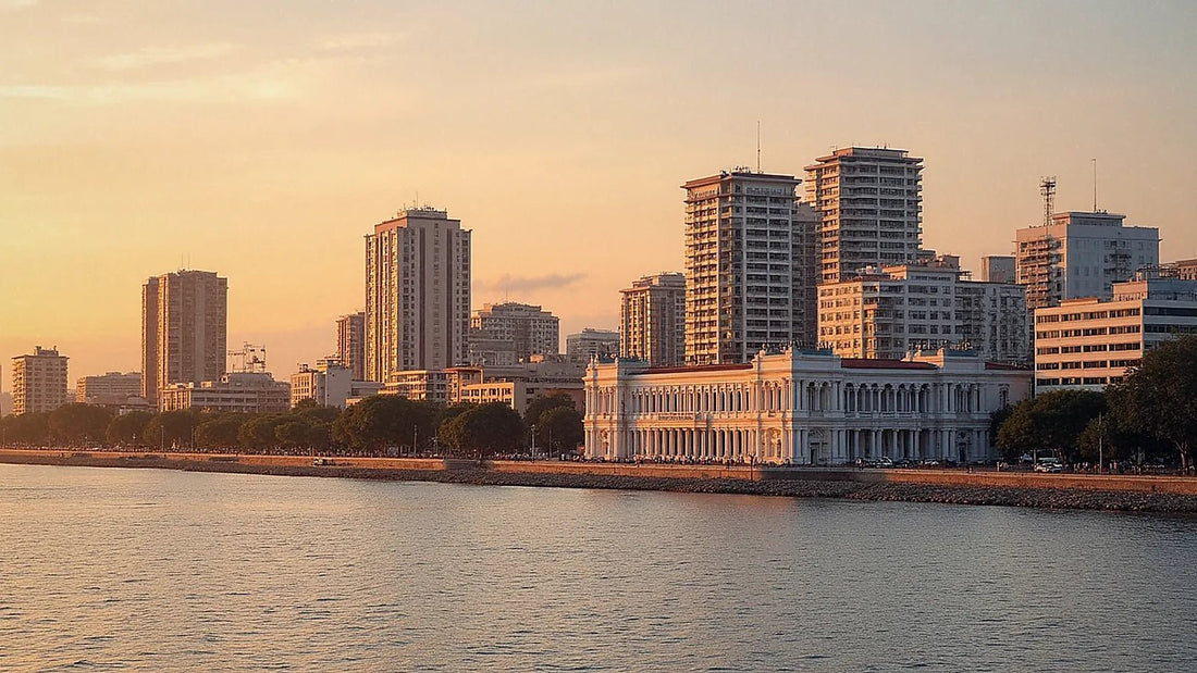 Vista del horizonte de Asunción al atardecer