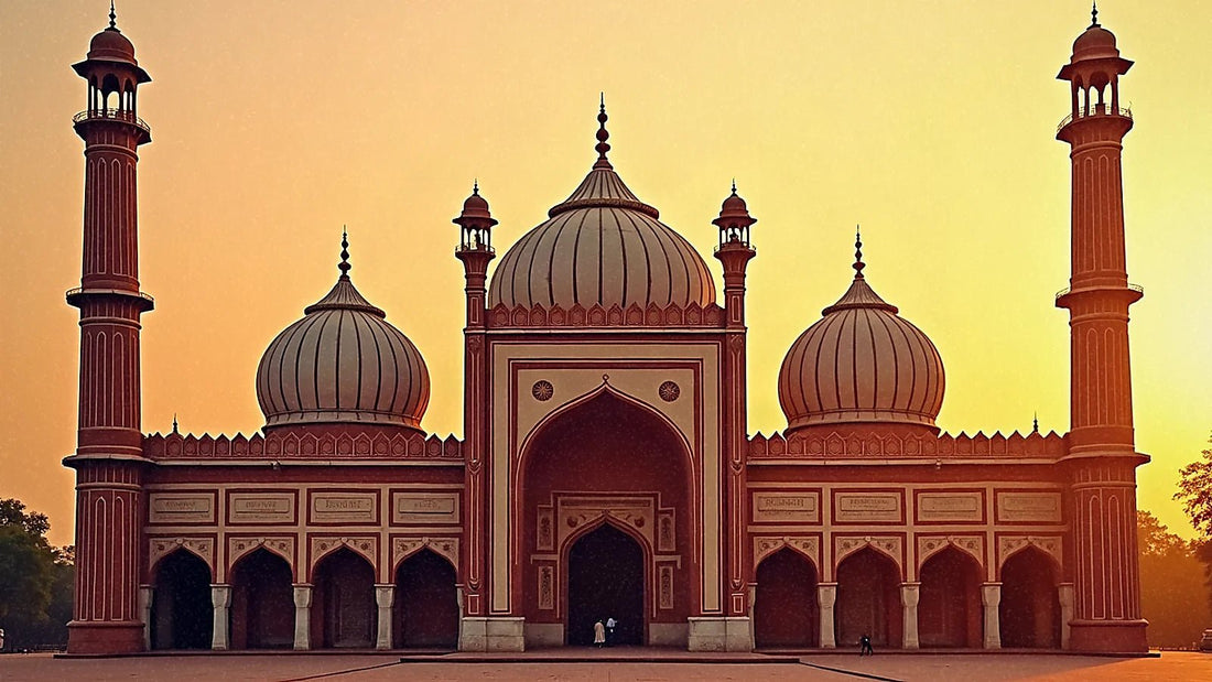 Mezquita Badshahi en Lahore al atardecer