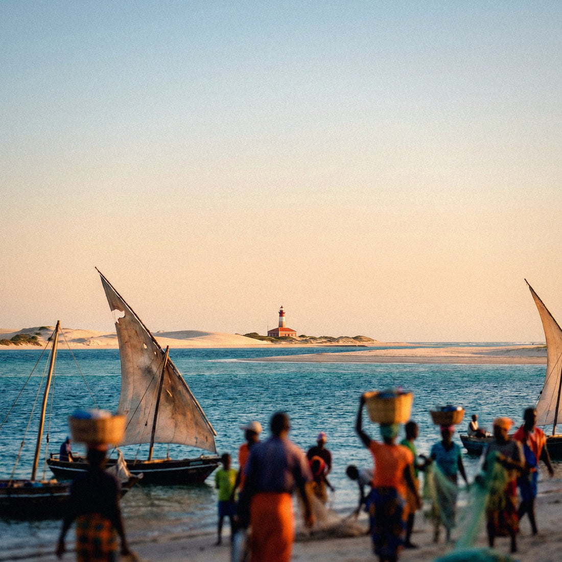 Destino de viaje en Mozambique, conectado con una eSIM de datos sin roaming