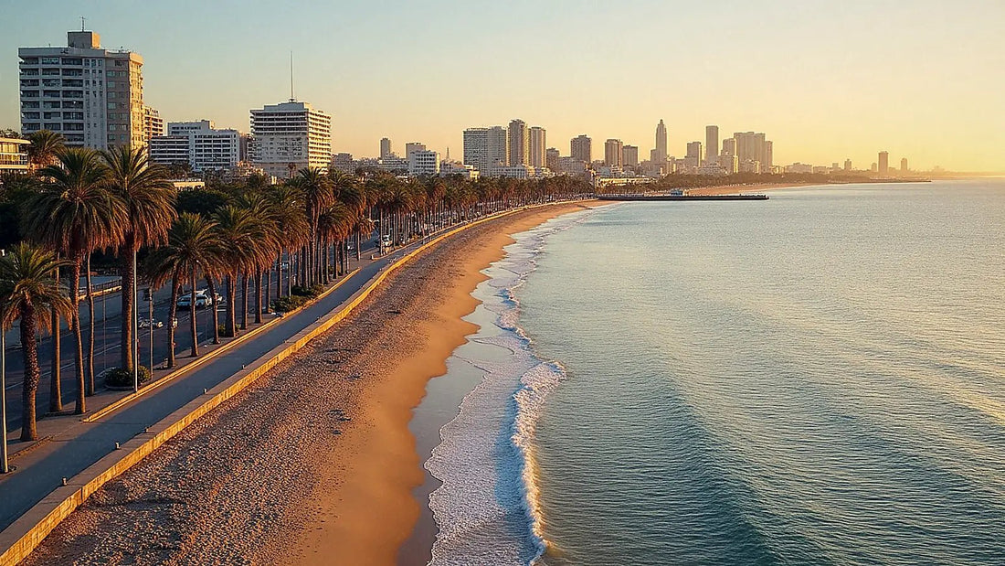 Rambla de Montevideo junto al Río de la Plata