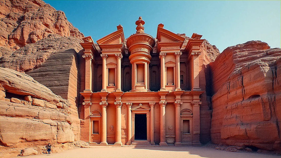 Fachada del Tesoro de Petra en Jordania