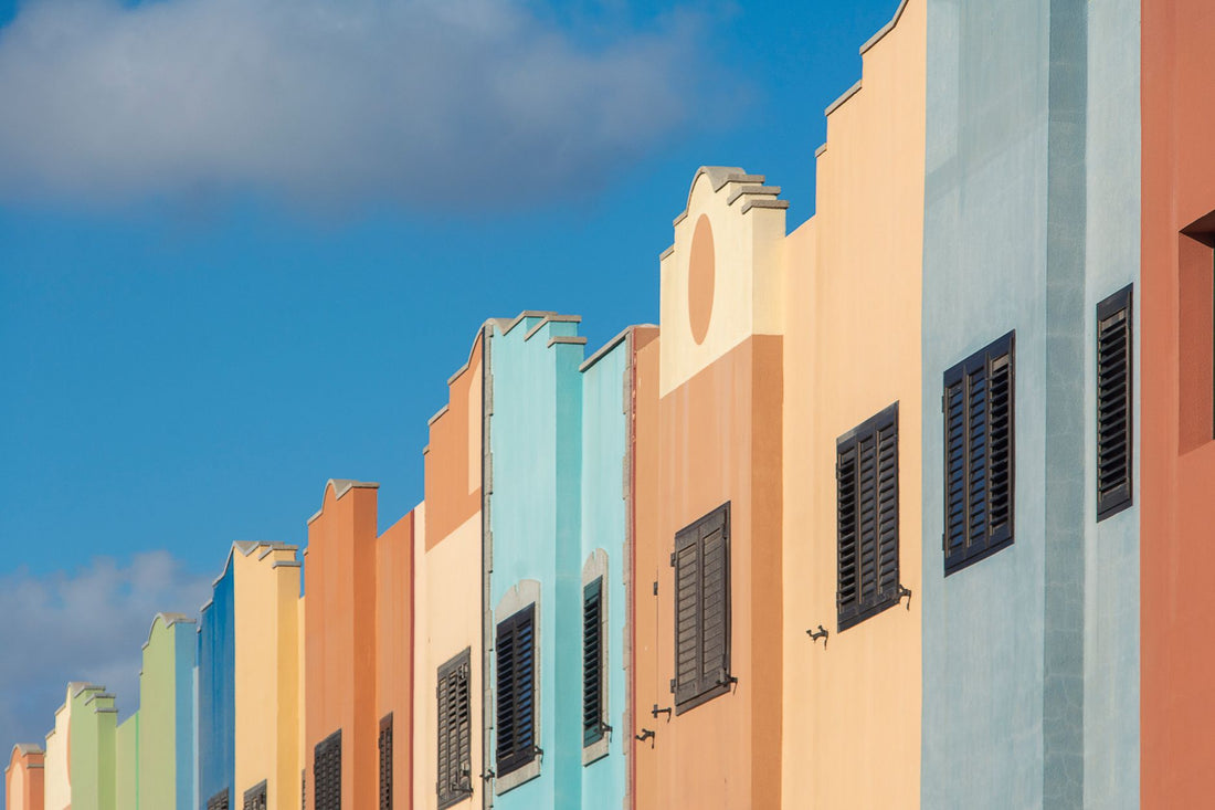 Casas de colores de Willemstad en Curazao donde funciona la eSIM de viaje