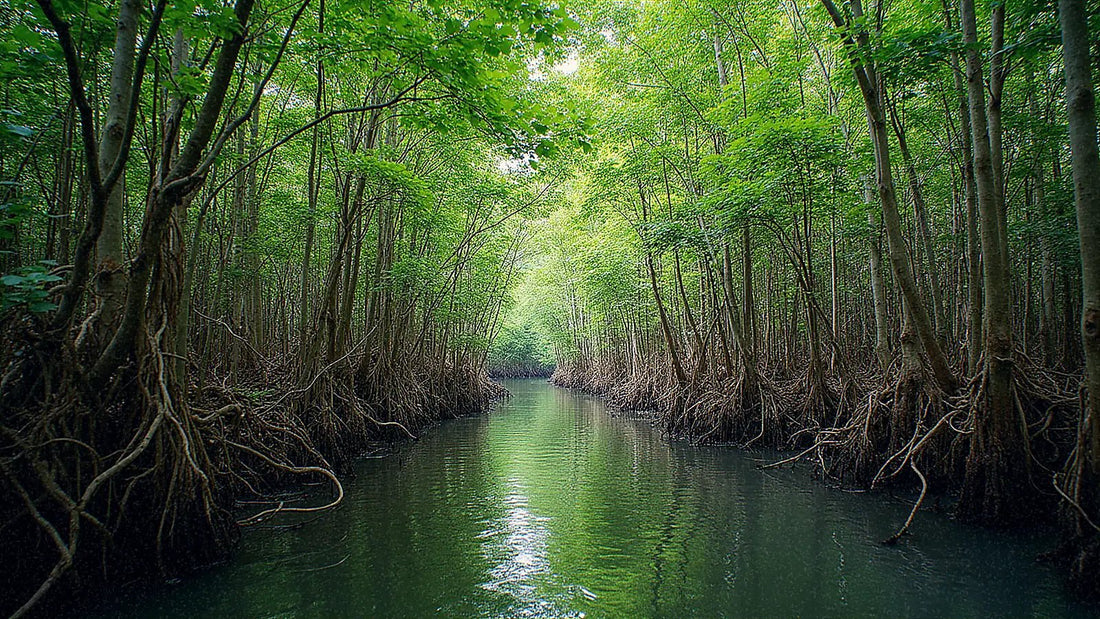 Bosque de manglares en los Sundarbans de Bangladés