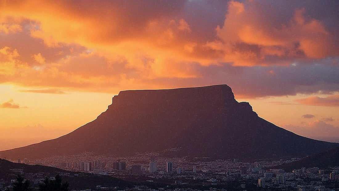 Table Mountain al atardecer desde Ciudad del Cabo