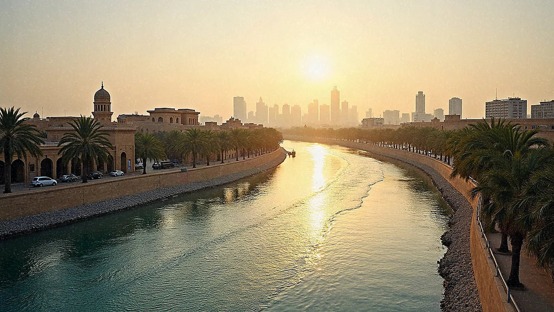 Río Tigris atravesando la ciudad de Bagdad