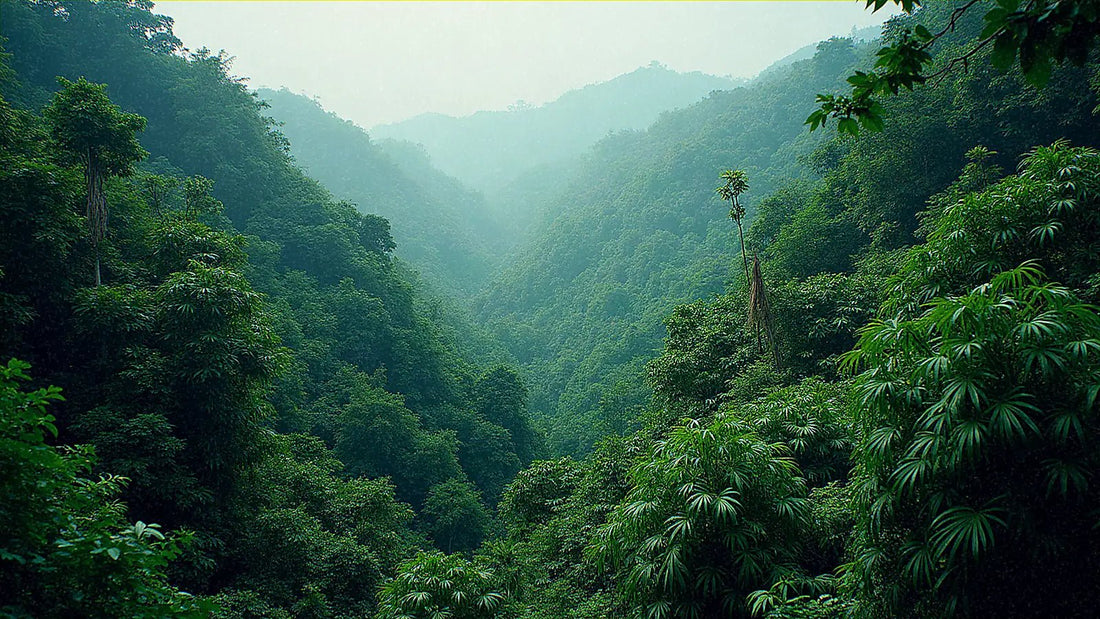 Dosel de selva tropical en Malasia