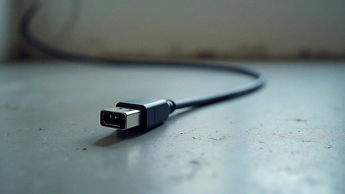 Extremo de un cable desconectado sobre el suelo