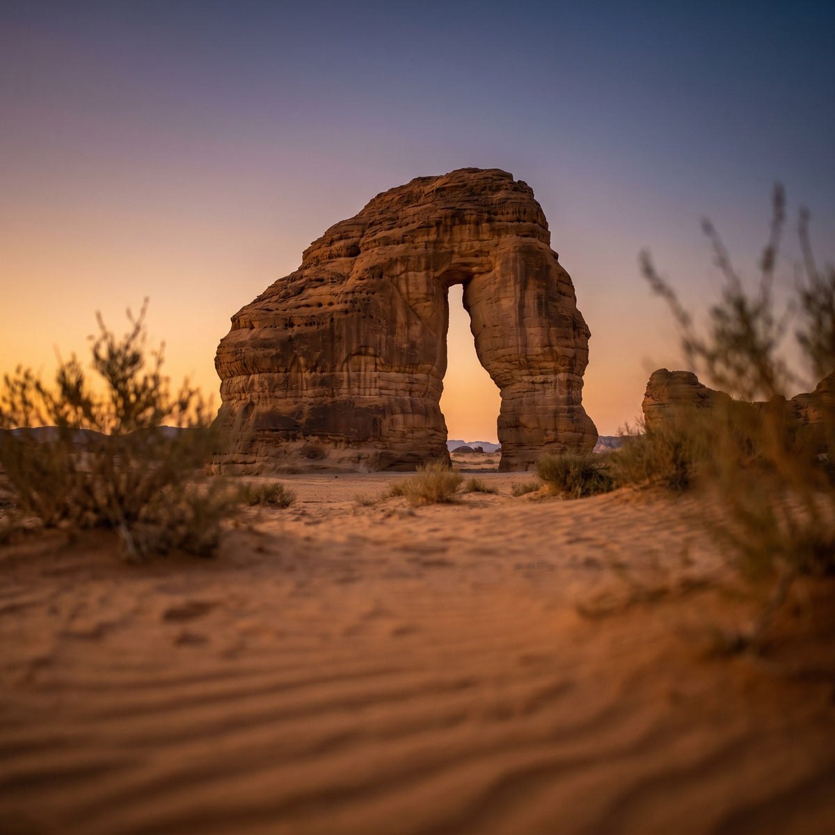 Tramonto – Arabia Saudita – connessi con dati mobili senza roaming