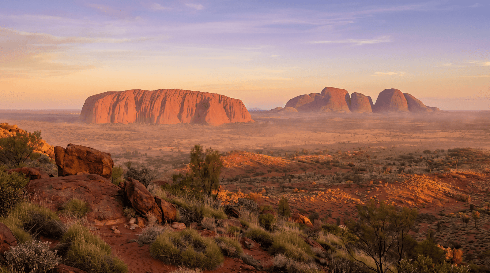Paisaje de Australia con cobertura 4G/5G de la eSIM de PuraSIM