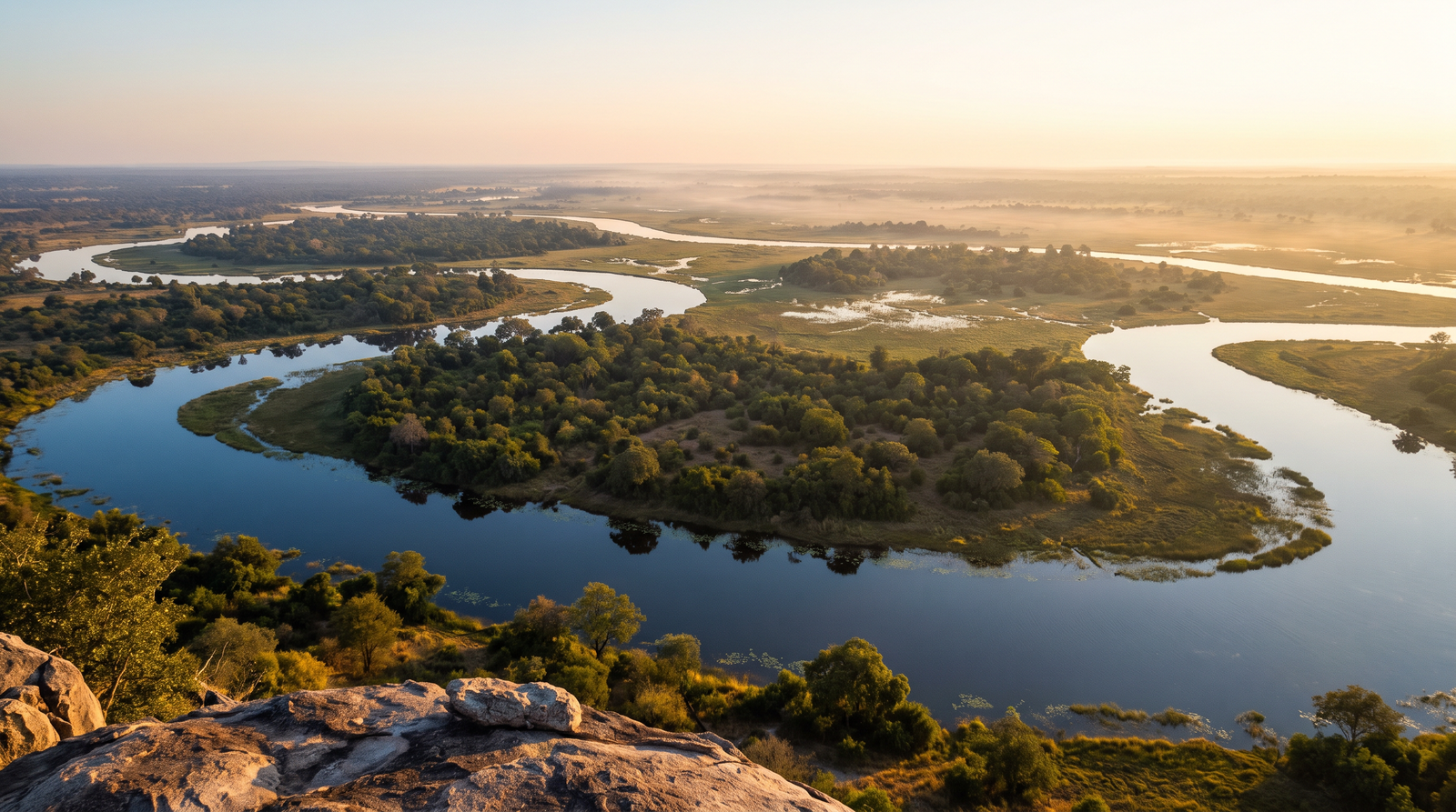 Paisaje de Botsuana con cobertura 4G/5G de la eSIM de PuraSIM