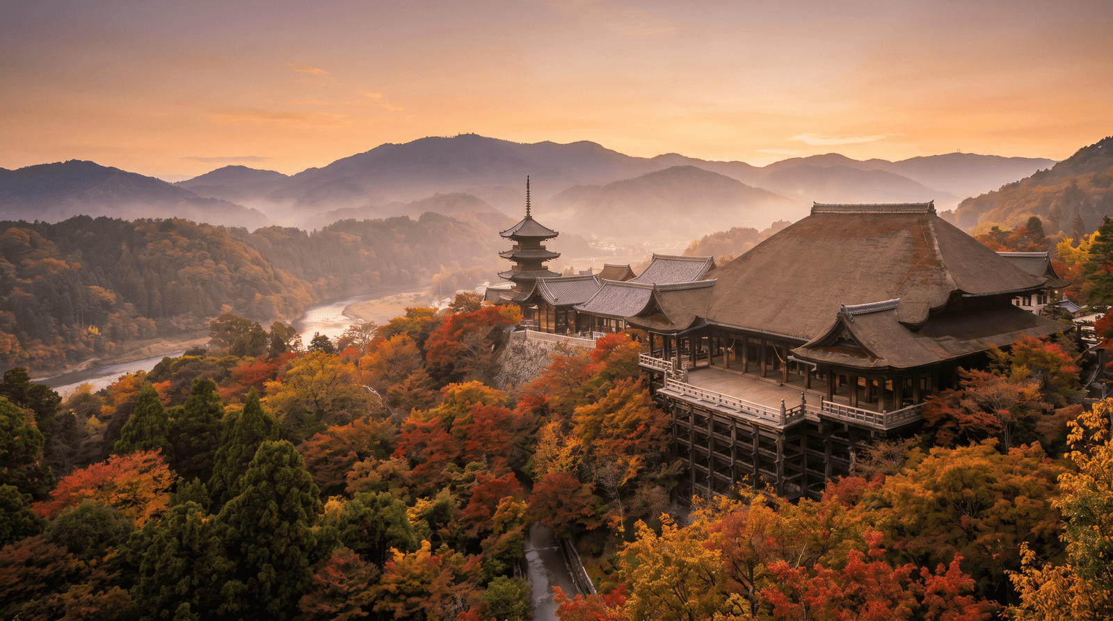 Paisaje de China, Japón y Corea del Sur con cobertura 4G/5G de la eSIM de PuraSIM