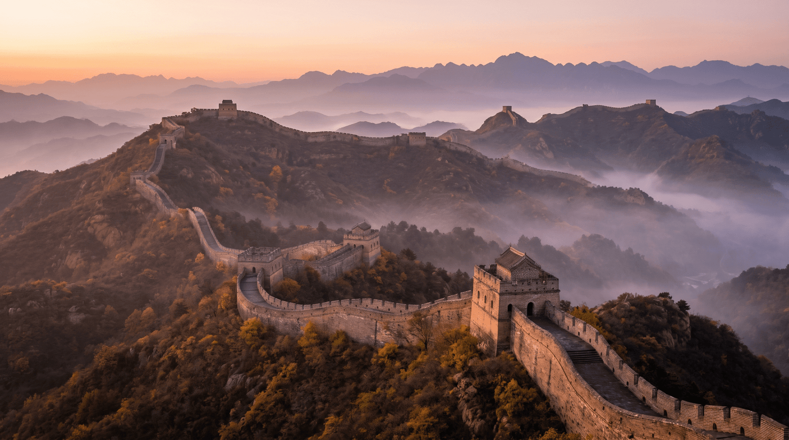 Paisaje de China con cobertura 4G/5G de la eSIM de PuraSIM