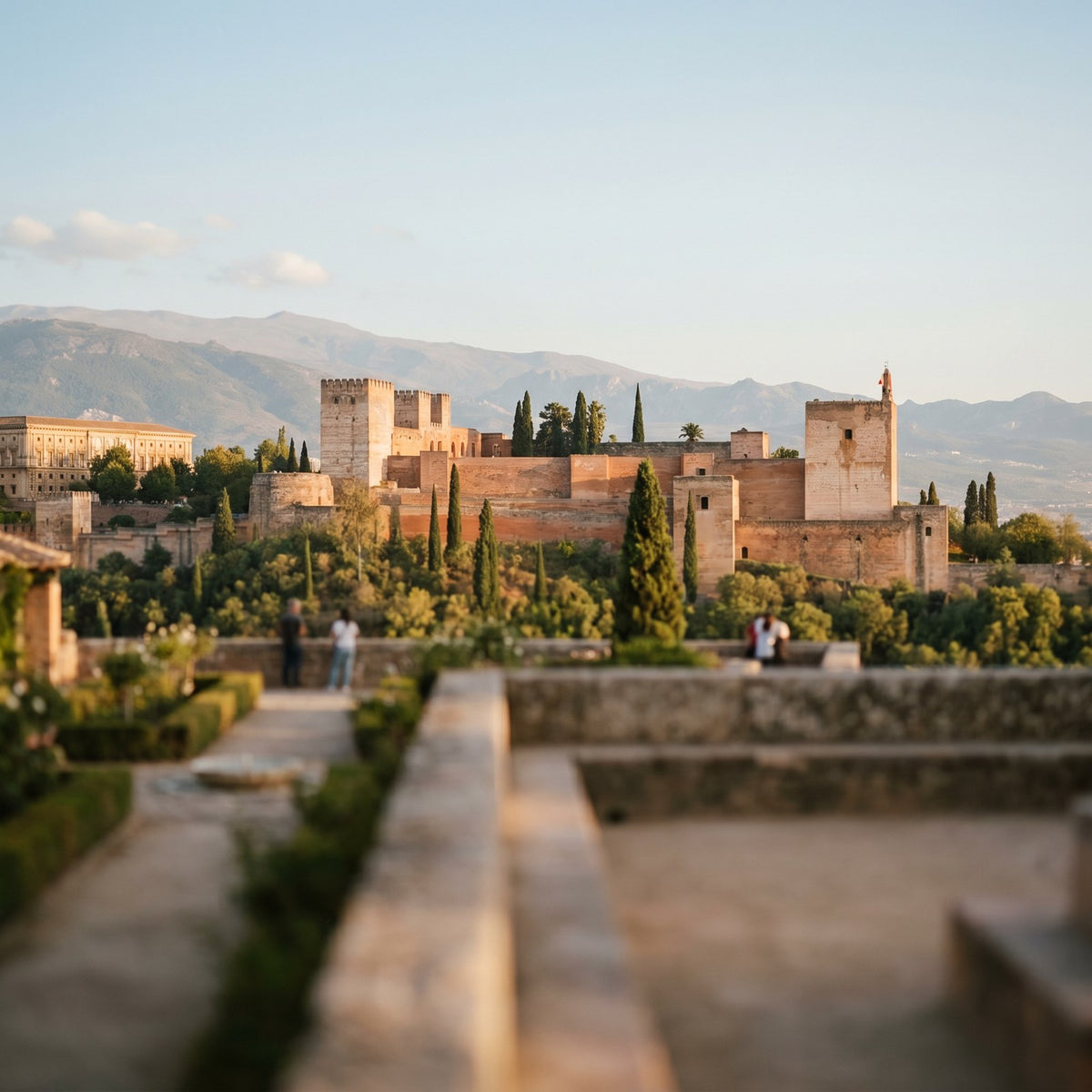 Atardecer en España, conectado con datos móviles sin roaming