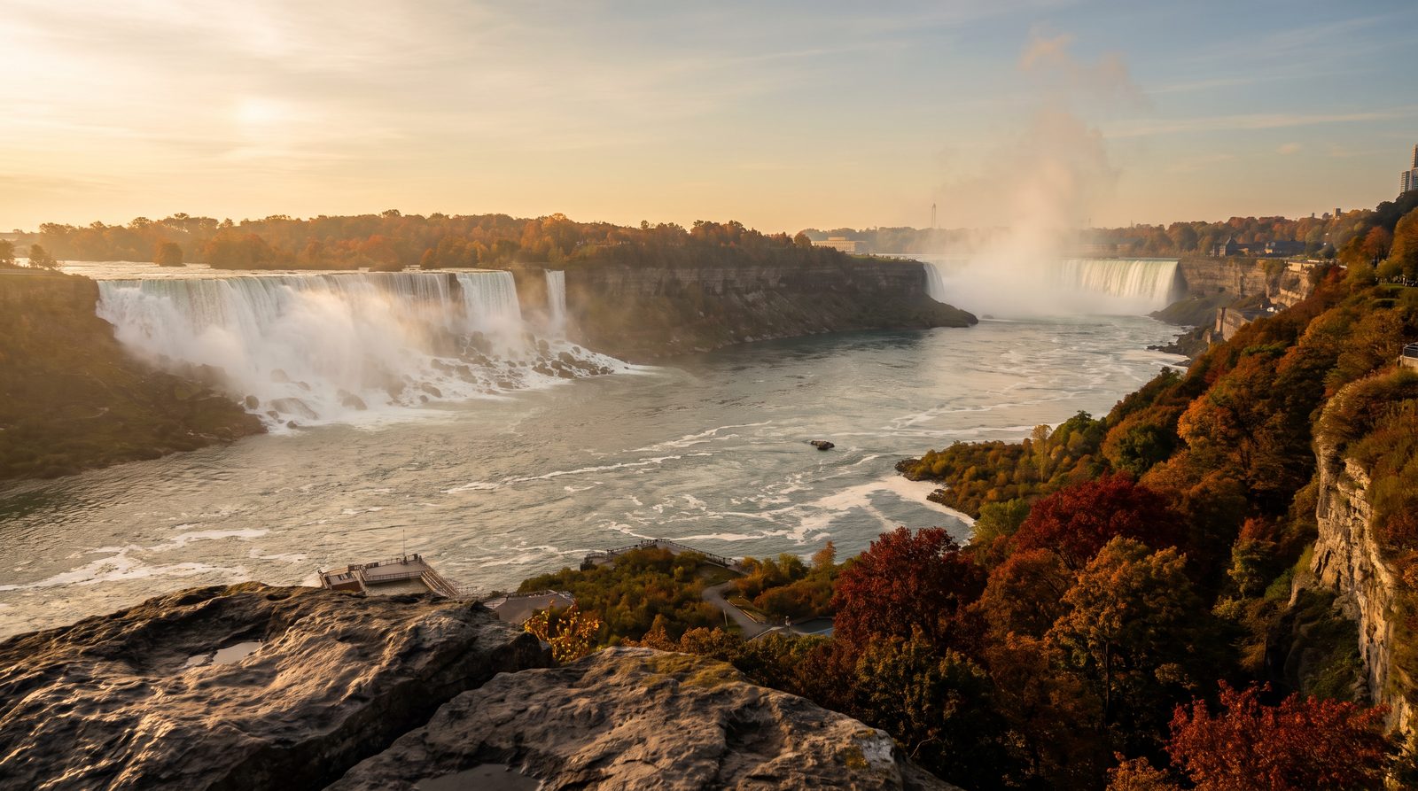 Paisaje de Estados Unidos y Canadá con cobertura 4G/5G de la eSIM de PuraSIM