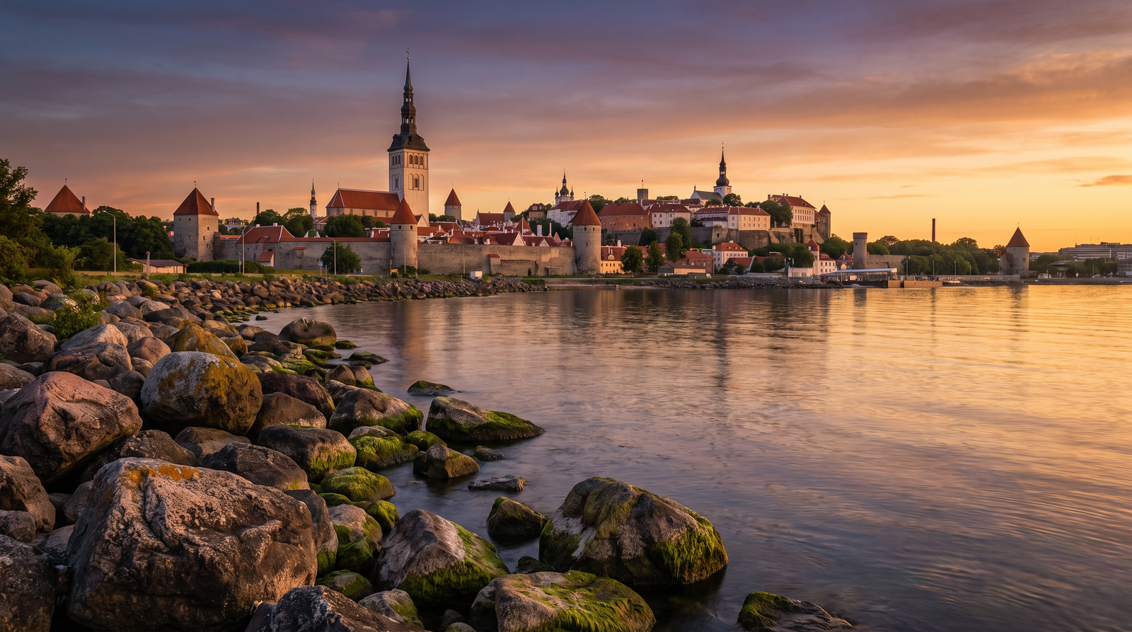 Paisaje de Estonia con cobertura 4G/5G de la eSIM de PuraSIM