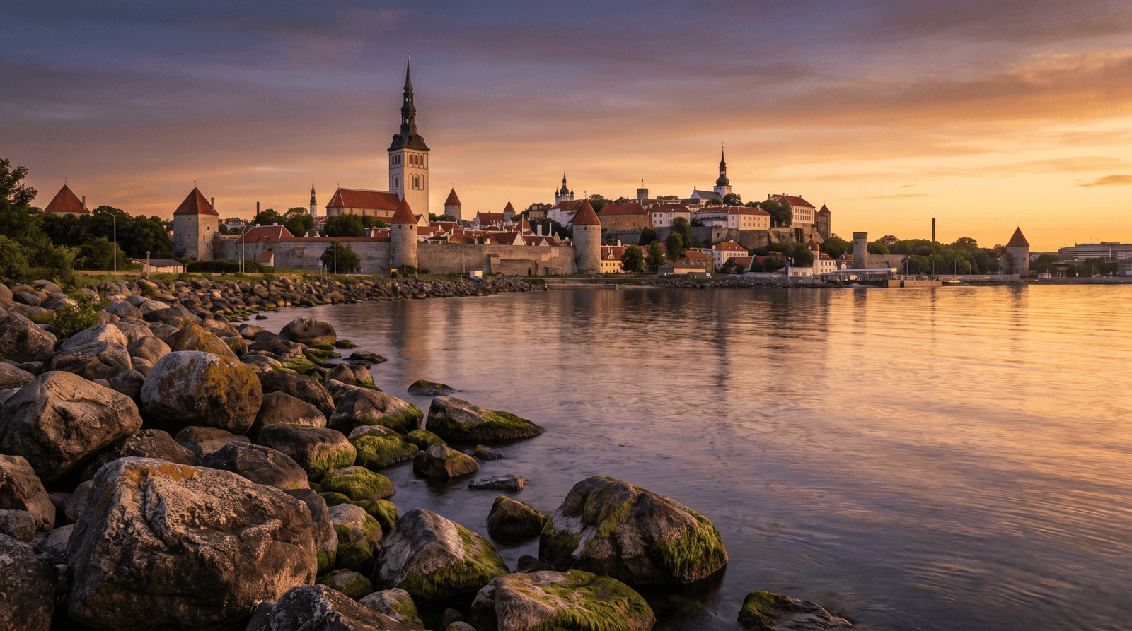 Paisaje de Estonia con cobertura 4G/5G de la eSIM de PuraSIM