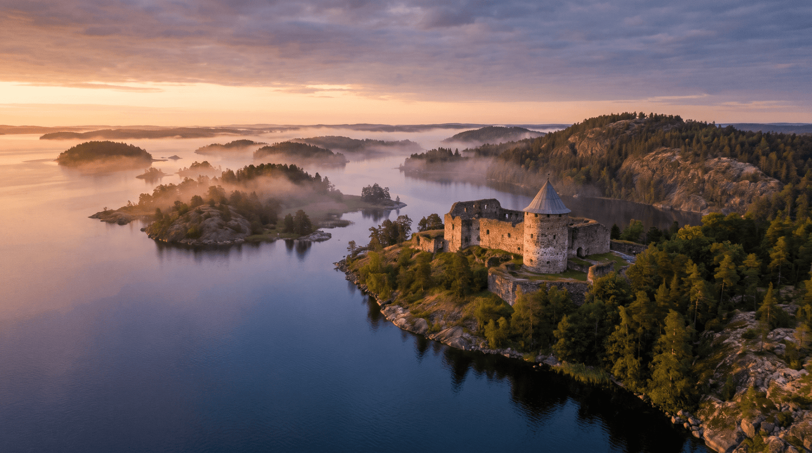 Paisaje de Finlandia con cobertura 4G/5G de la eSIM de PuraSIM