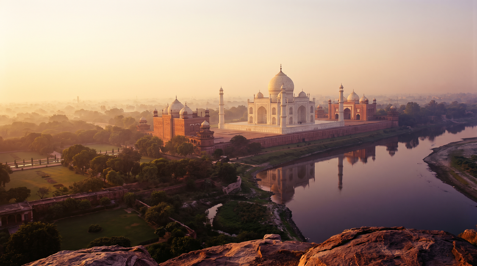 Paisaje de India con cobertura 4G/5G de la eSIM de PuraSIM