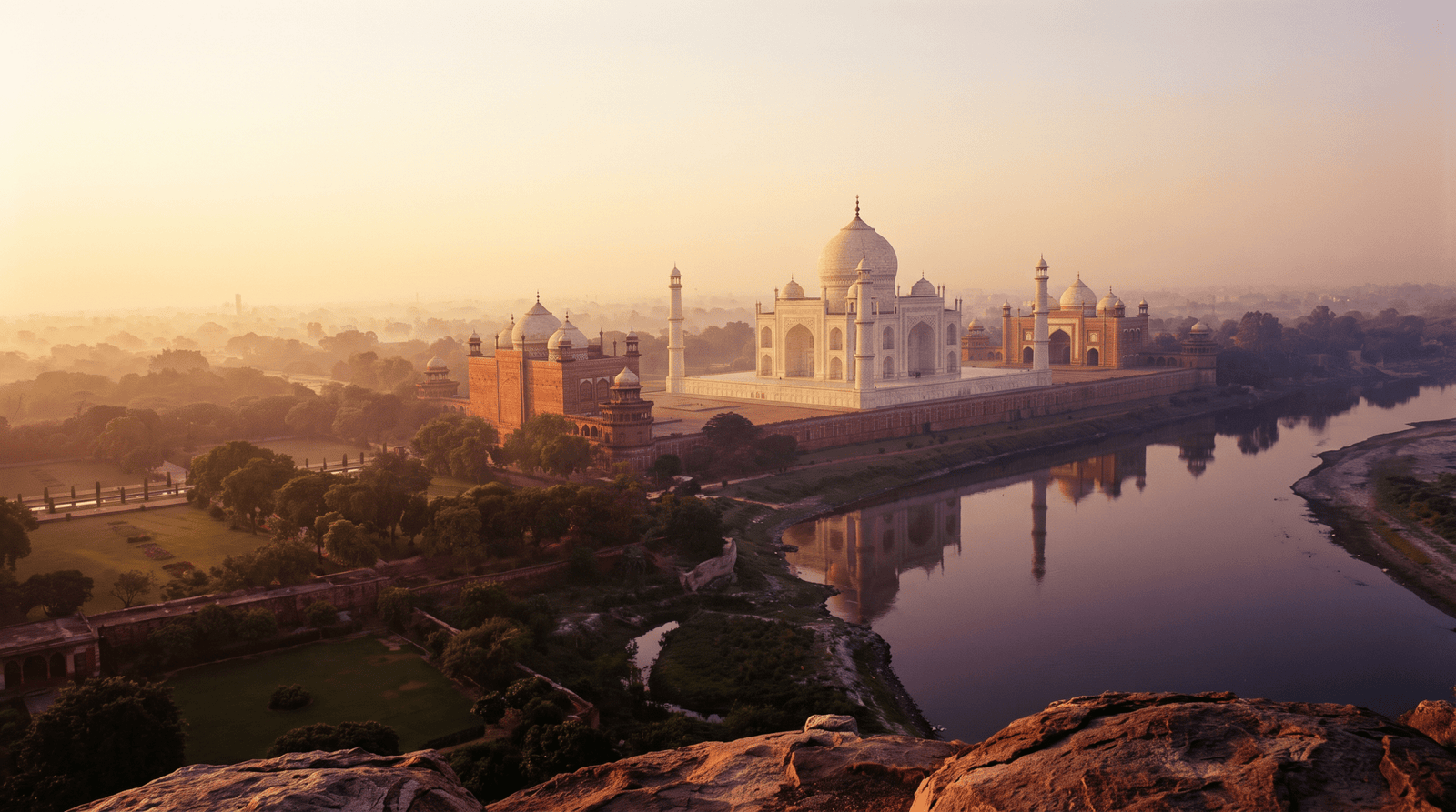 Paisaje de India con cobertura 4G/5G de la eSIM de PuraSIM