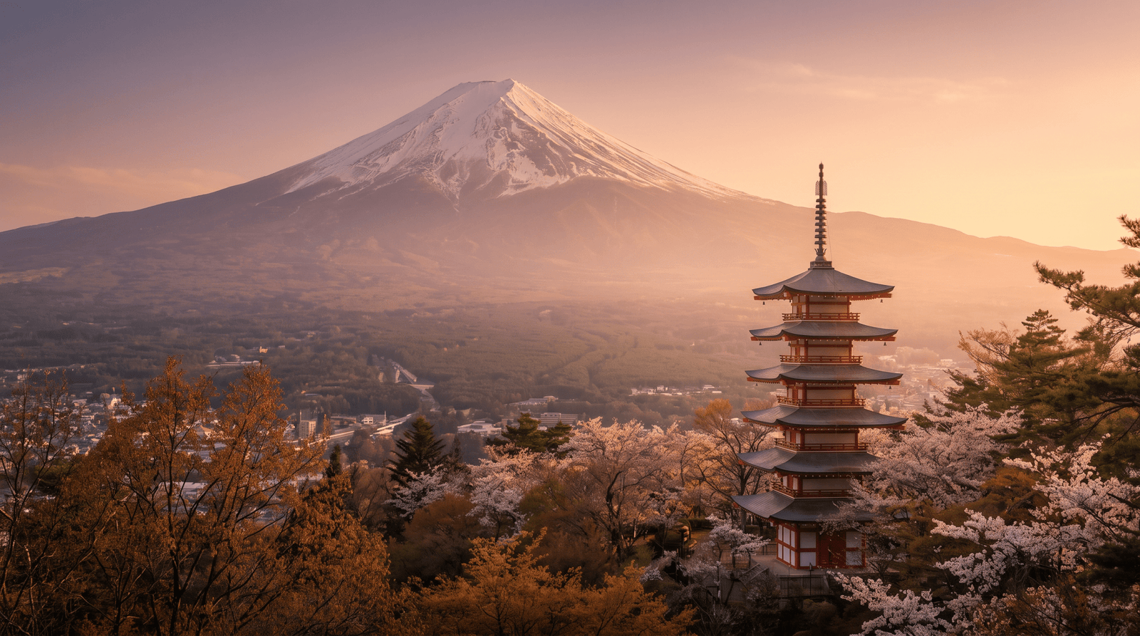 Paisaje de Japón con cobertura 4G/5G de la eSIM de PuraSIM