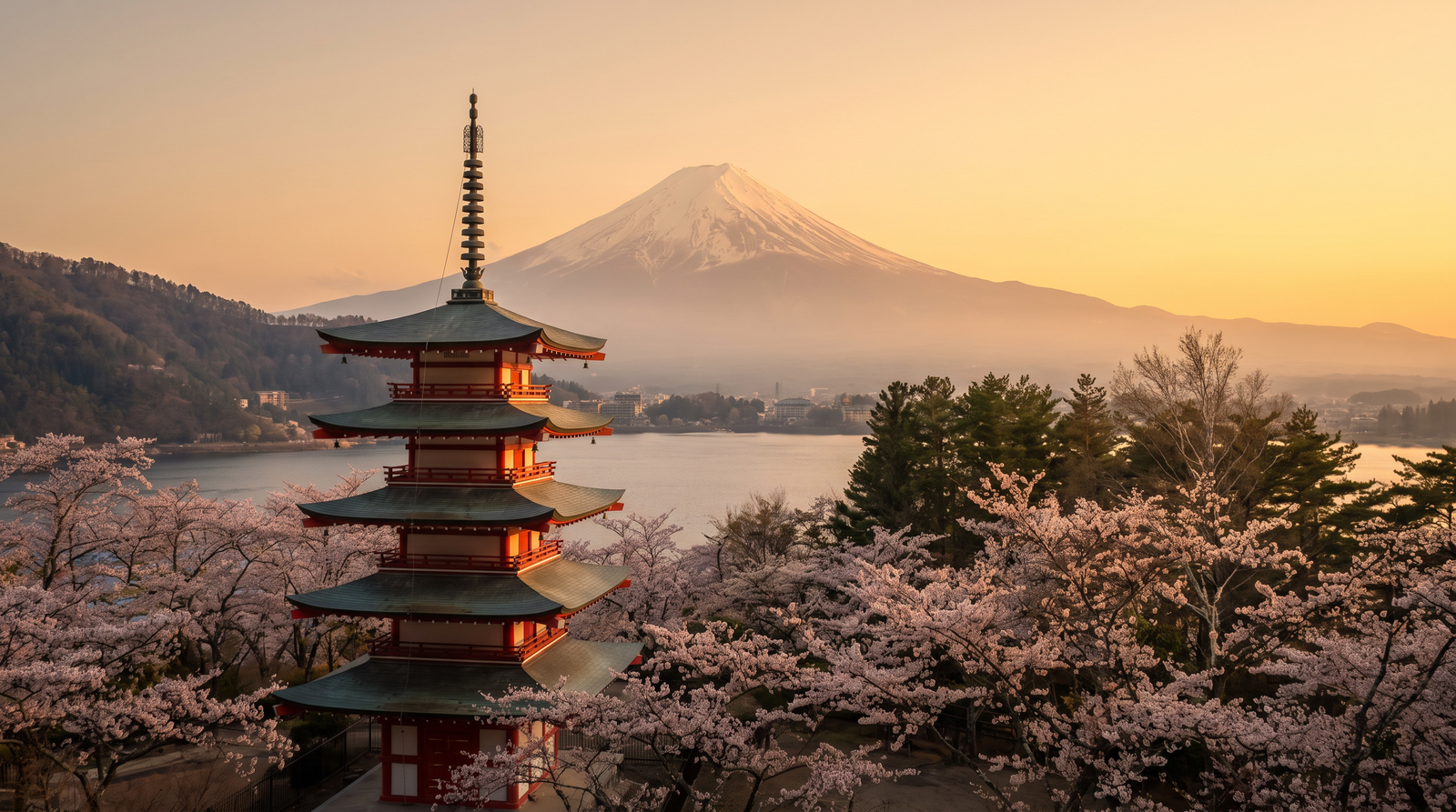 Paisaje de Japón con cobertura 4G/5G de la eSIM de PuraSIM