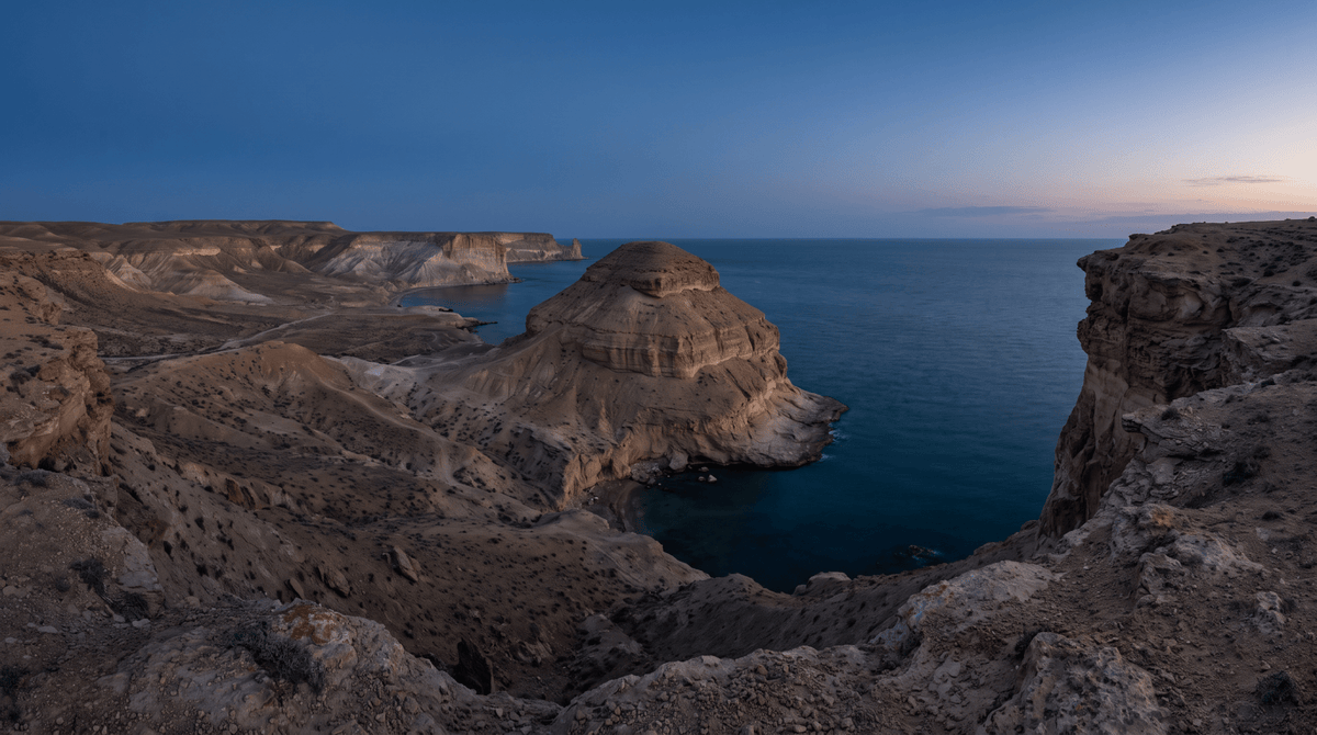 Tramonto – Kazakistan – connessi con dati mobili senza roaming