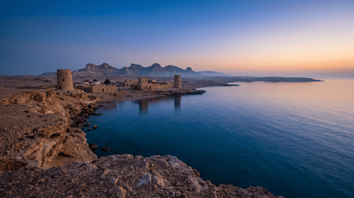 Sonnenuntergang in Kuwait – verbunden über mobile Daten ohne Roaming