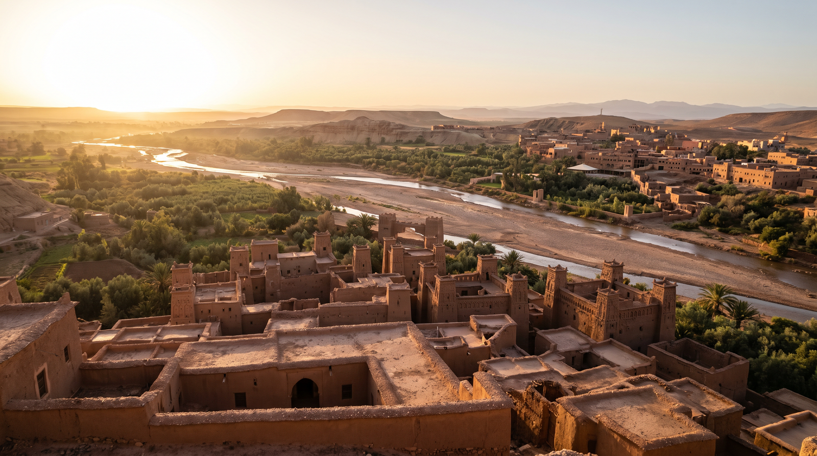 Paisaje de Marruecos con cobertura 4G/5G de la eSIM de PuraSIM