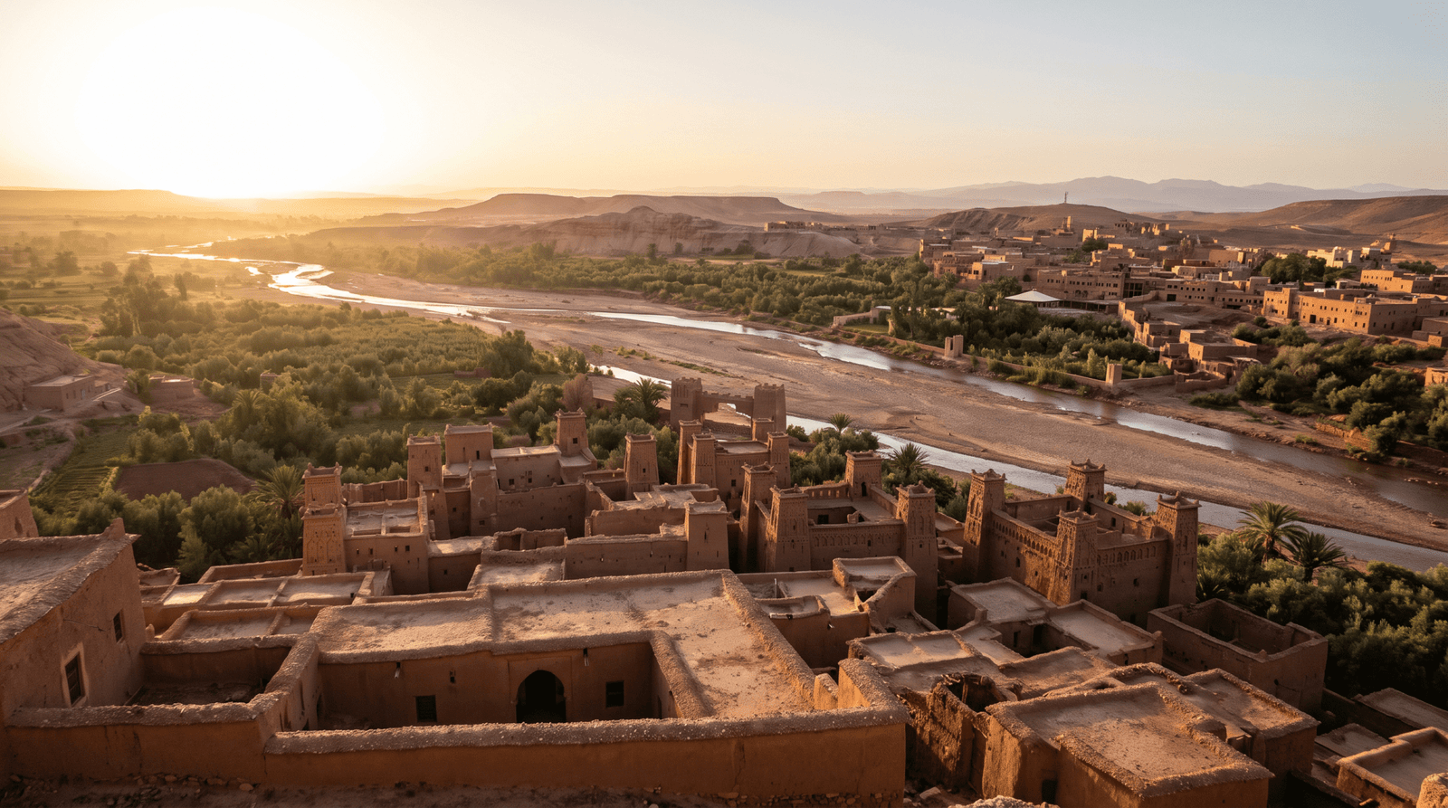 Paisaje de Marruecos con cobertura 4G/5G de la eSIM de PuraSIM