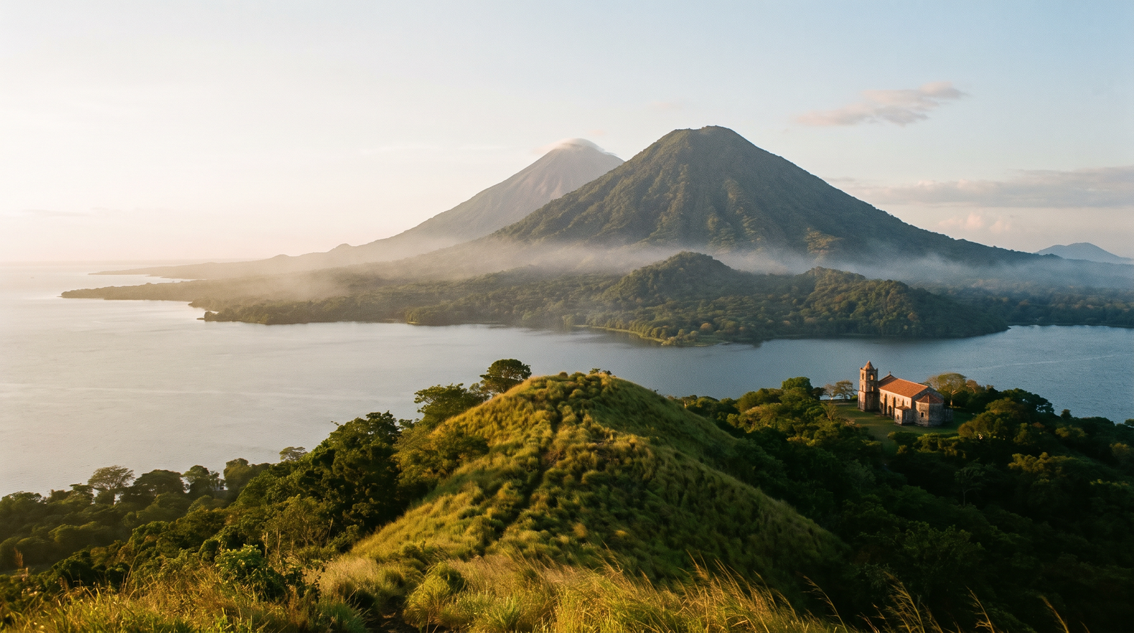 Paisaje de Nicaragua con cobertura 4G/5G de la eSIM de PuraSIM