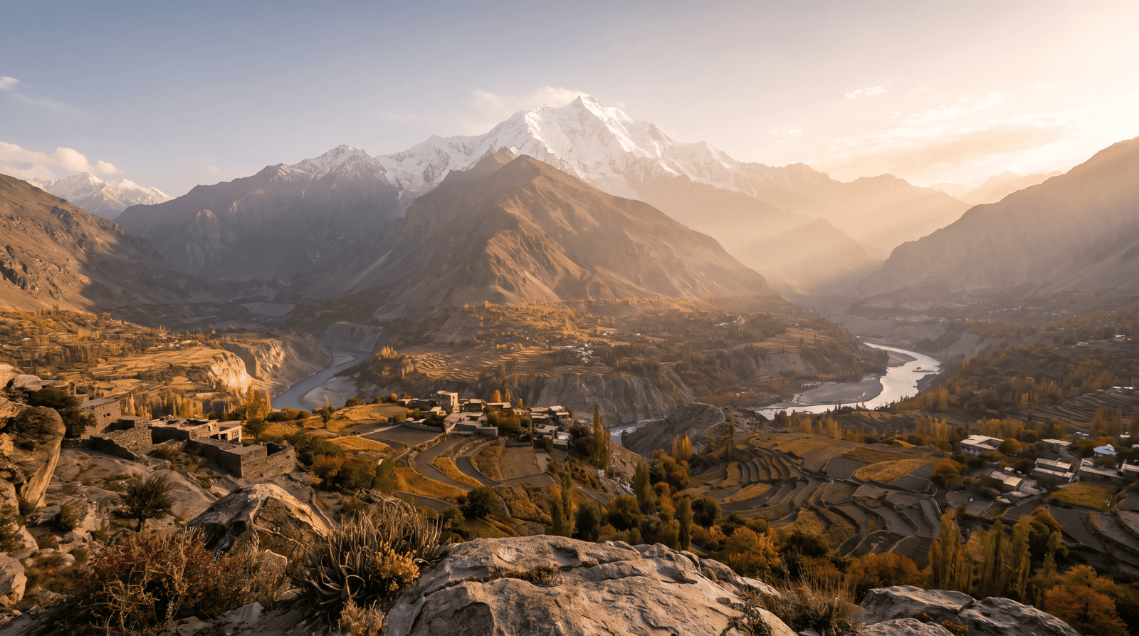 Paisaje de Pakistán con cobertura 4G/5G de la eSIM de PuraSIM