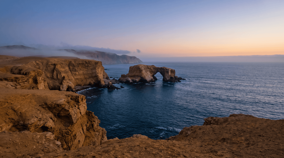 Atardecer en Perú, conectado con datos móviles sin roaming