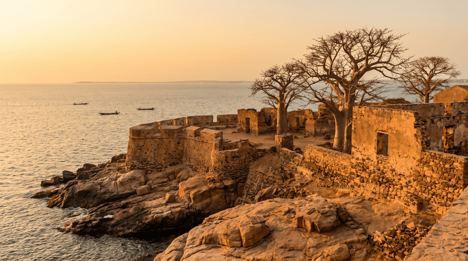 Paisaje de Senegal con cobertura 4G/5G de la eSIM de PuraSIM