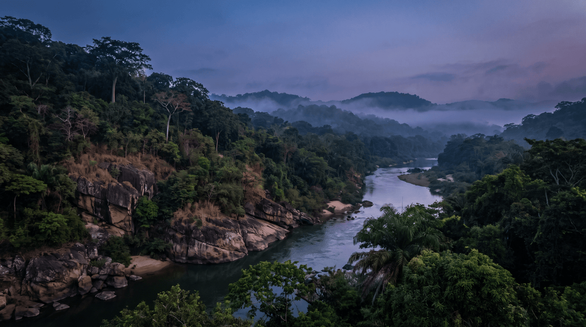 Coucher de soleil – Sierra Leone – connecté en données mobiles, sans itinérance