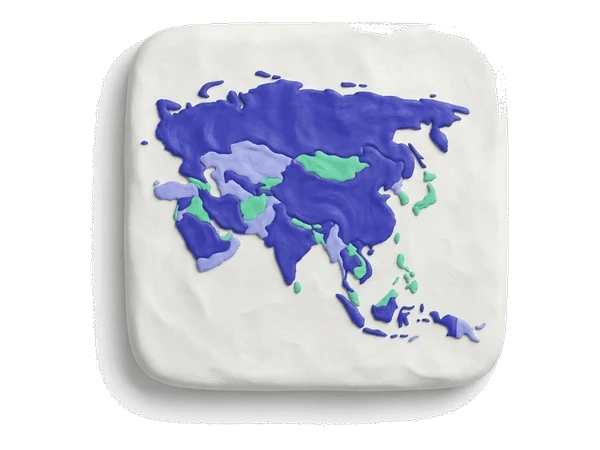 eSIM Asia 12 Countries claymotion