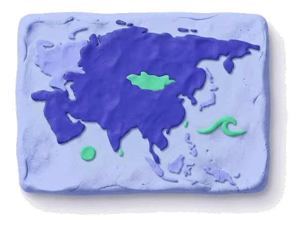 eSIM Asia 20 Countries claymotion