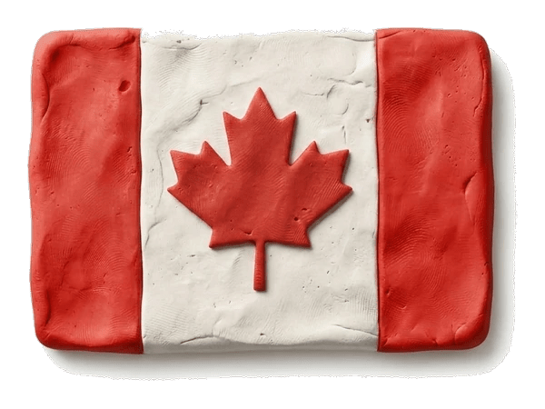 eSIM Canadá argila animada