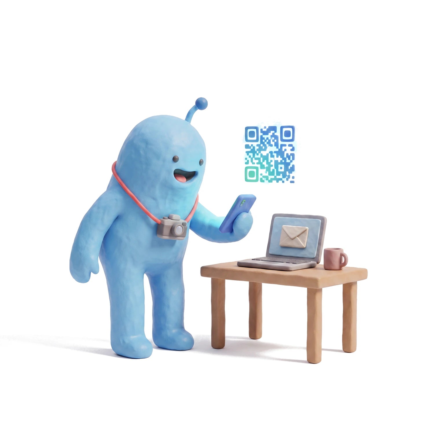 Tu reçois le code QR de ton eSIM par email et tu le scannes