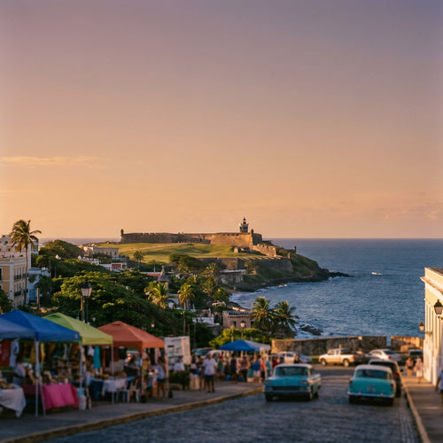 Vista de Puerto Rico para viajeros con eSIM de datos