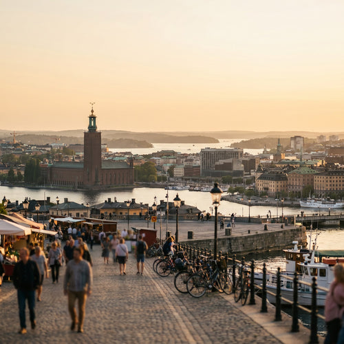 Vista de Suecia para viajeros con eSIM de datos
