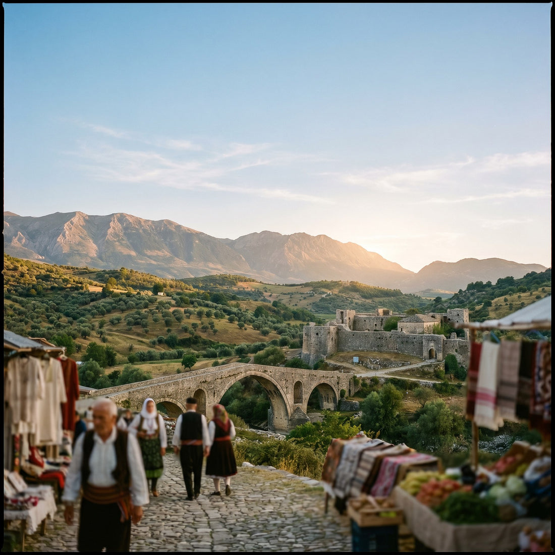 Vista de Albania para viajeros con eSIM de datos