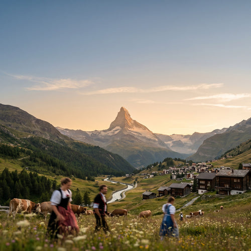 Vista de Suiza para viajeros con eSIM de datos