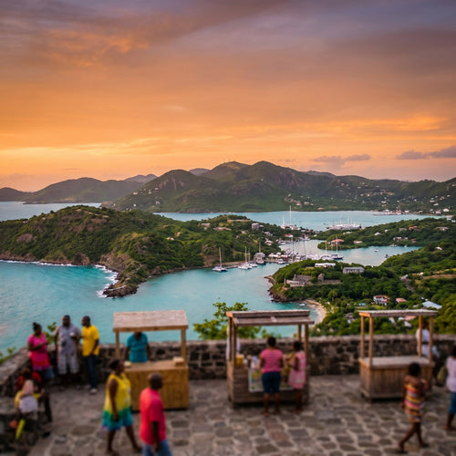 Vista de Antigua y Barbuda para viajeros con eSIM de datos