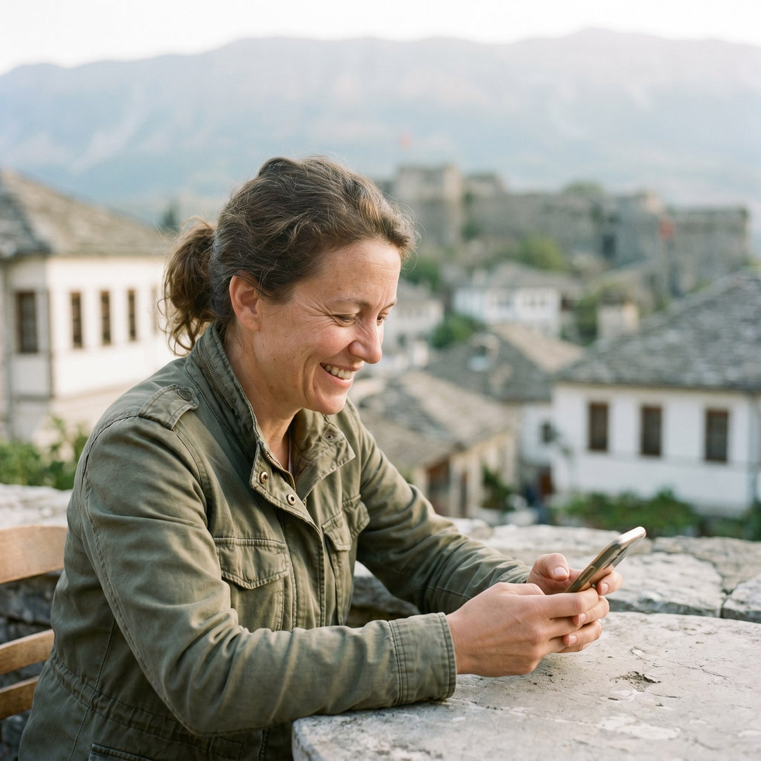 Internet de viaje en Albania sin tarjeta SIM física