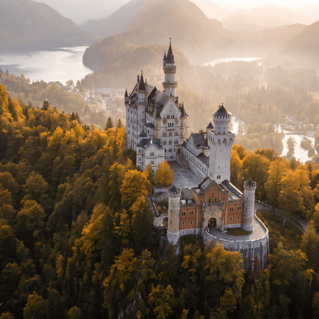 Paisaje de Alemania con cobertura 4G/5G de la eSIM de PuraSIM