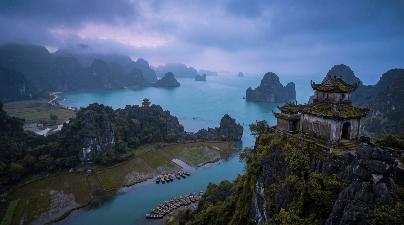 Atardecer en Asia 7 Países, conectado con datos móviles sin roaming