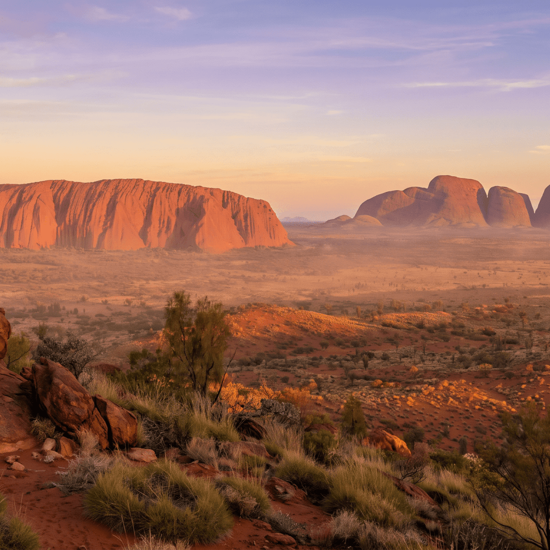 Paisaje de Australia con cobertura 4G/5G de la eSIM de PuraSIM
