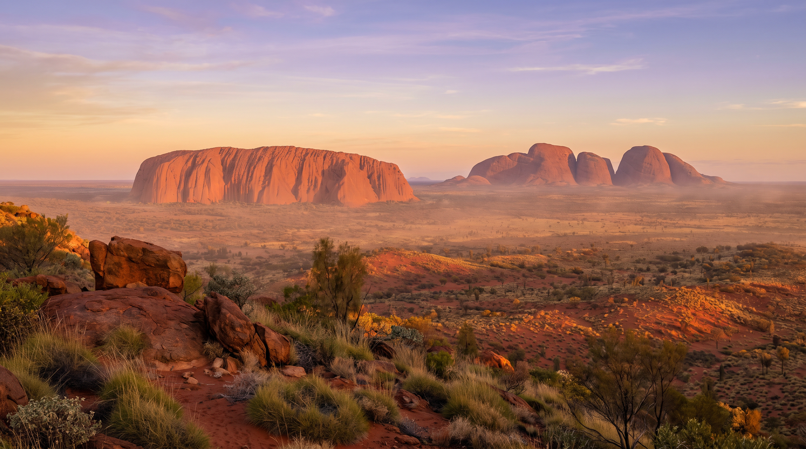 Paisaje de Australia con cobertura 4G/5G de la eSIM de PuraSIM