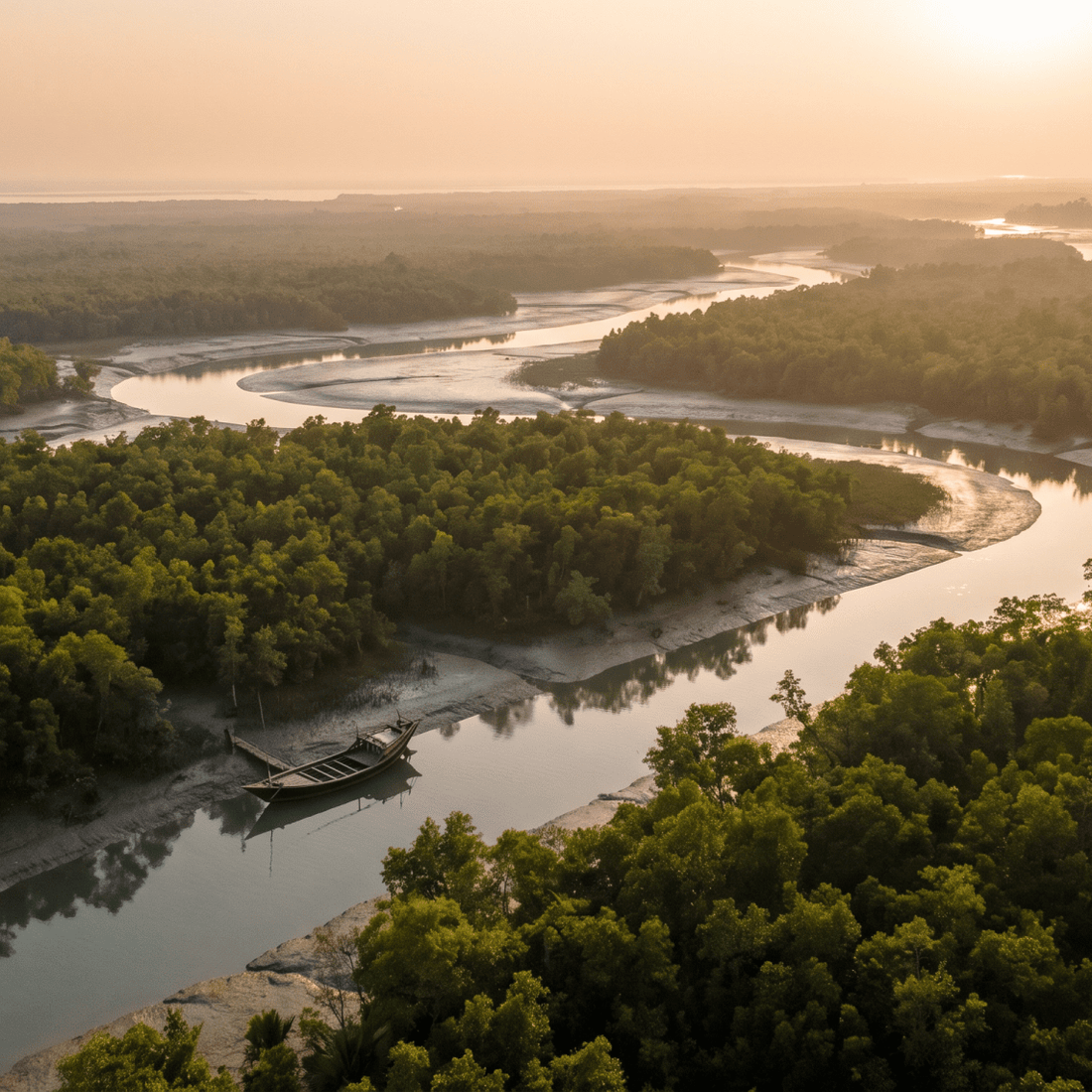 Paisaje de Bangladés con cobertura 4G/5G de la eSIM de PuraSIM