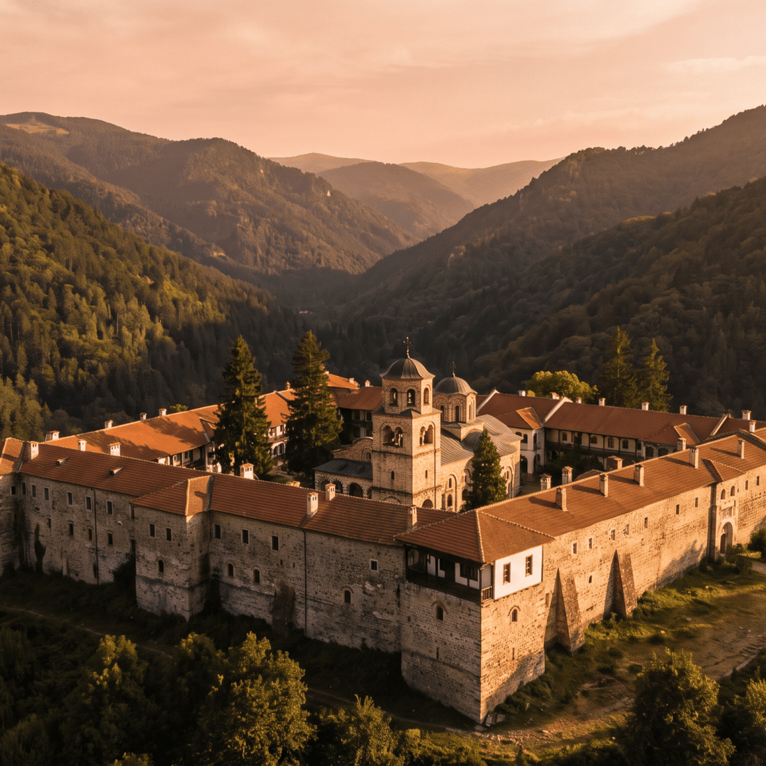 Paisaje de Bulgaria con cobertura 4G/5G de la eSIM de PuraSIM